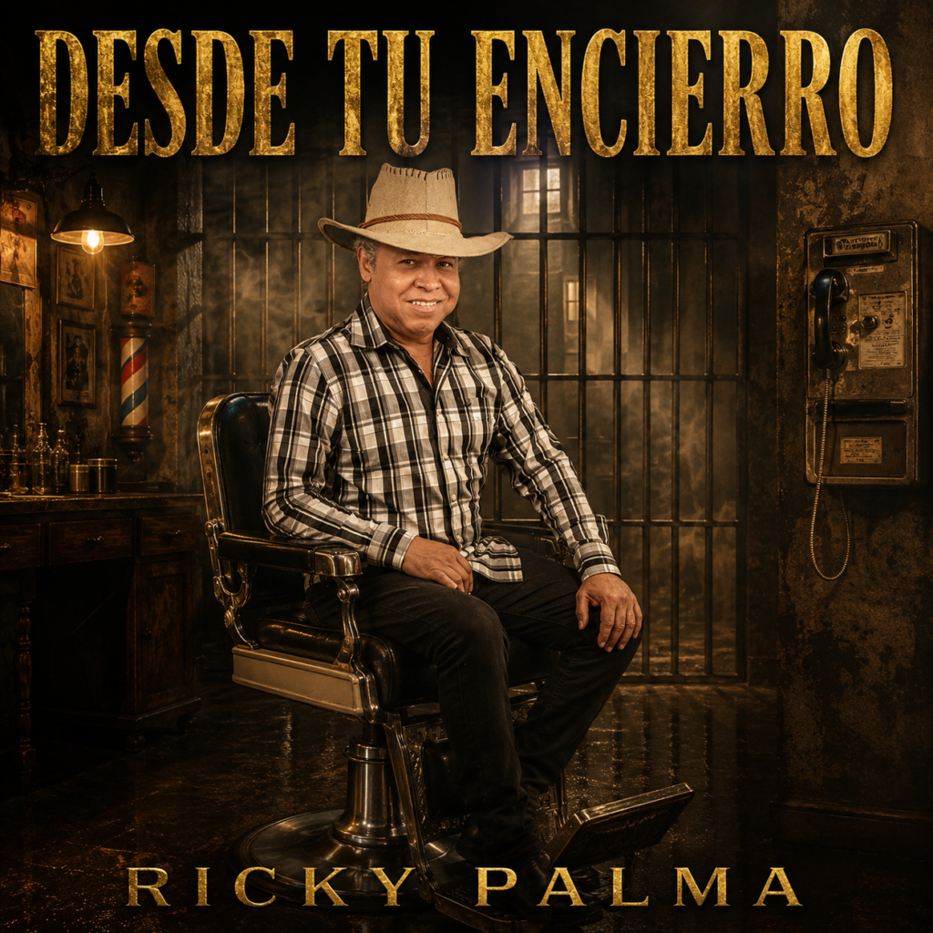 Desde tu encierro Ricky Palma sentado en una silla de barbero antigua, rejas en el fondo, un teléfono público viejo en la pared. La silla de los secretos